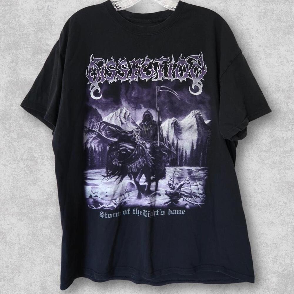 Black And Purple Dissection Band Tee